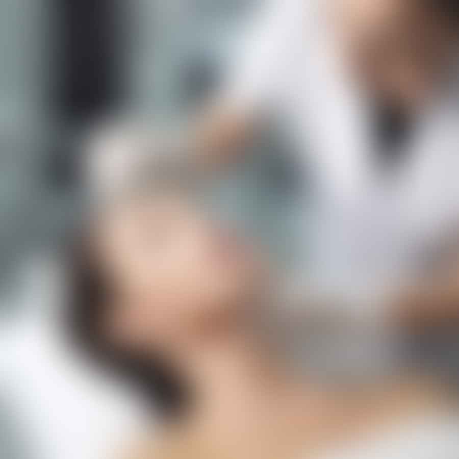 Dermatologist preparing patient for Botox treatment